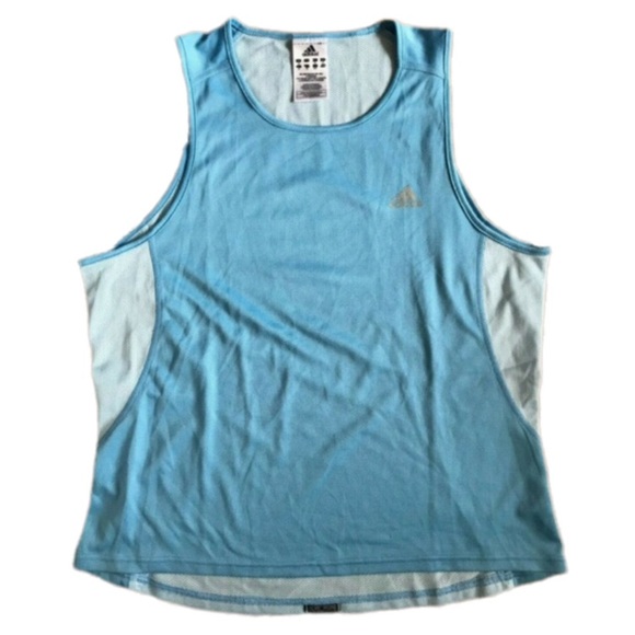 adidas Tops - ADIDAS galaxy blue sleeveless active wear tank
